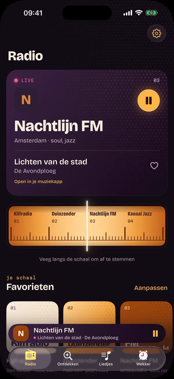 RadioStation op de iPhone: de radio met de zenderschaal en je favorieten